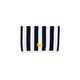 Personalized Yellow and Navy Stripe Beach Towel Image 4 of 4